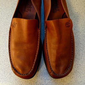 Timberland brown leather loafers, size 8M